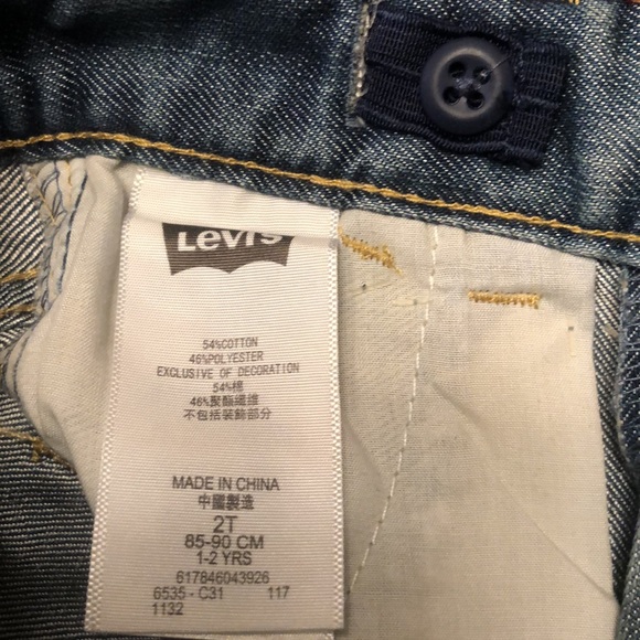 Levi’s NWT toddler size 2 utility denim shorts - Picture 8 of 8